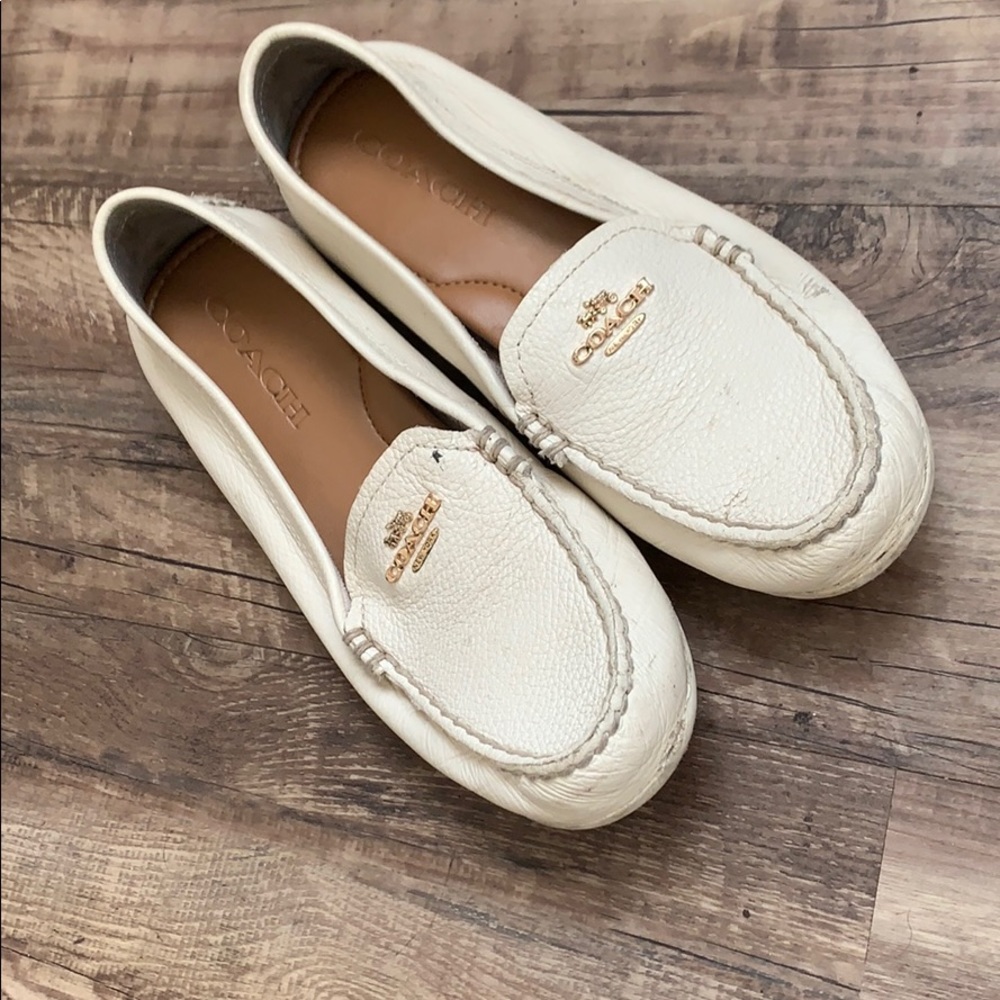 Coach loafers cream